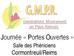 Génération Mouvement en Pays Rémois : Journée Portes Ouvertes (Cormontreuil, Marne 51 - jeudi 2 octobre 9h-16h)