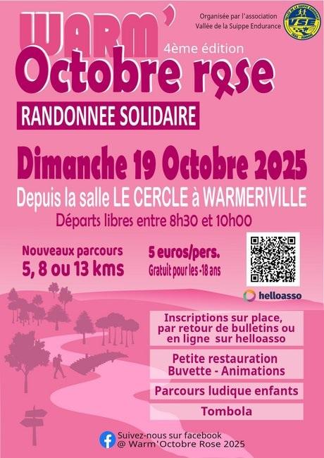 Warm'Octobre Rose 2025 (Warmeriville 51110, Marne)