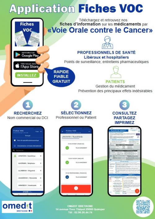 Application Fiches VOC : Fiches d'information sur les médicaments par 