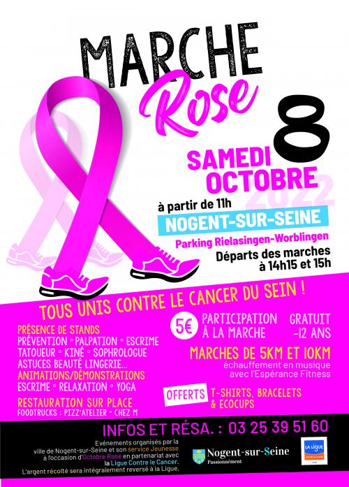 Octobre Rose : La Marche Rose (Nogent-sur-Seine)