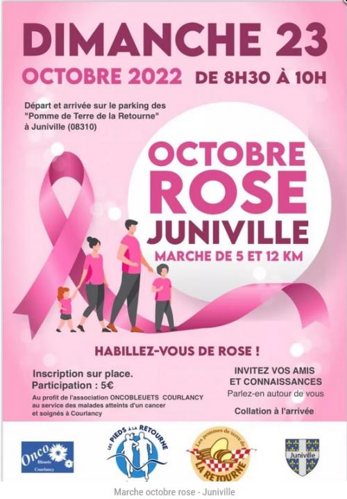 Octobre Rose: Marche Rose (Juniville, 08310, Ardenne)