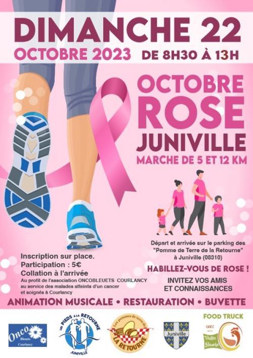 Octobre Rose: Marche Rose (Juniville, 08310, Ardenne)